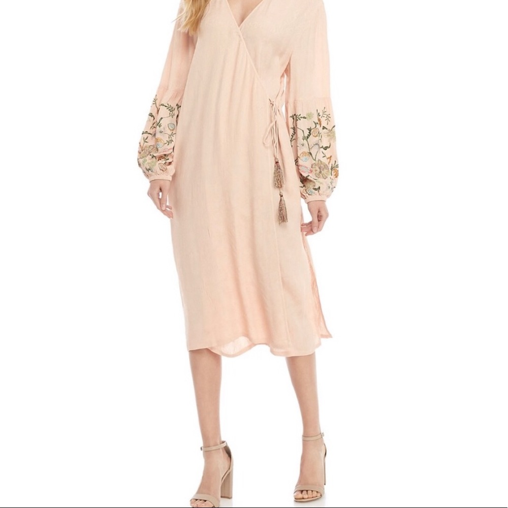 Willow & Clay Soft Pink Duster with Hand Stitching